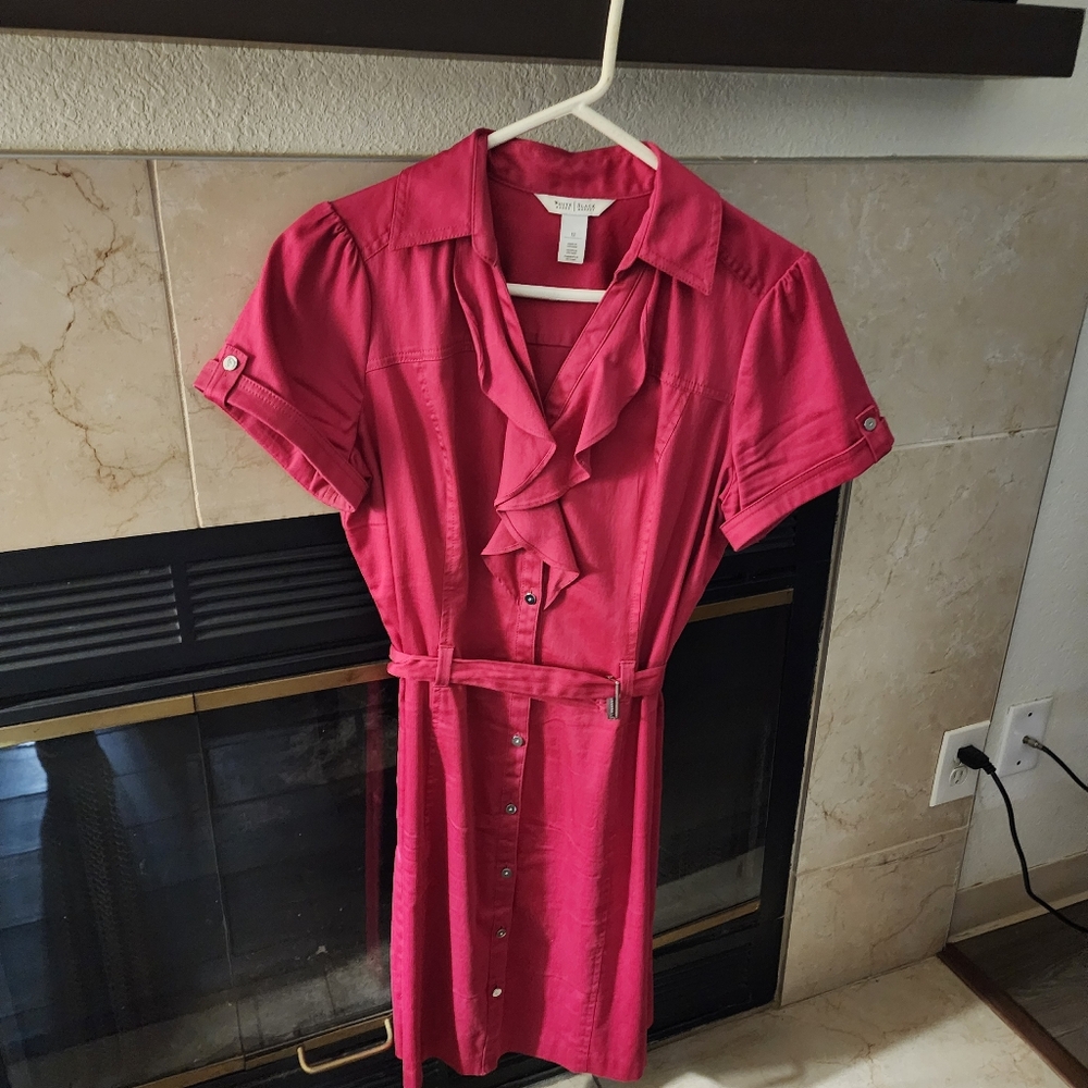 White House Black Market Size 12 Utility Dress, Very Good UC